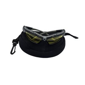 UNBRANDED Safety Glasses Foam Padded Black Frame Amber‎ Anti-Fog Lens